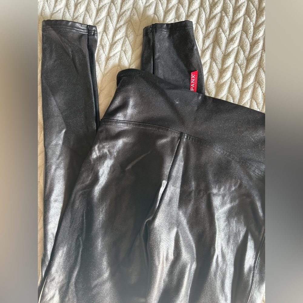 Spanx small tall faux leather leggings